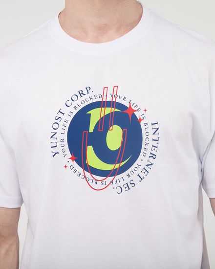Футболка ЮНОСТЬ «Blocked Life» Белый