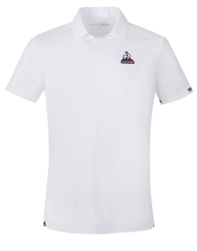 Мужское теннисное поло Le Coq Sportif Tennis Pro Polo SS No.1 M - new optical white