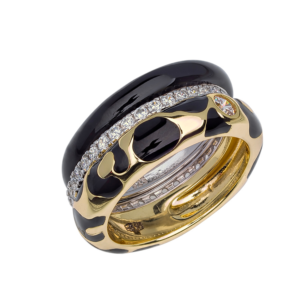 Кольцо-трансформер с принтом "Жираф"