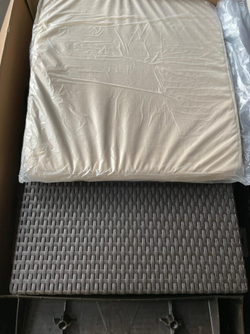 Диван пластиковый Корфу Макс (Corfu love seat max) коричневый (производство Россия)