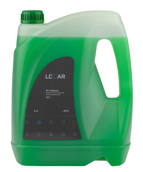 Антифриз Lecar зеленый G11 5 кг