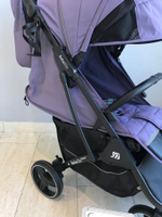 Коляска прогулочная Babalo 2024 Фиолетовый текстиль на черной раме