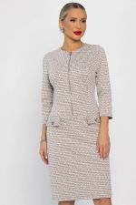 Платье Леди Мери НЬЮ (бежевое) П13668-19М LT Collection