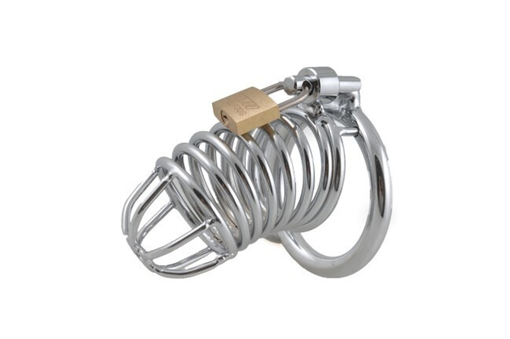 Металлические оковы для члена (пояс верности) (Цвет: серебряный)