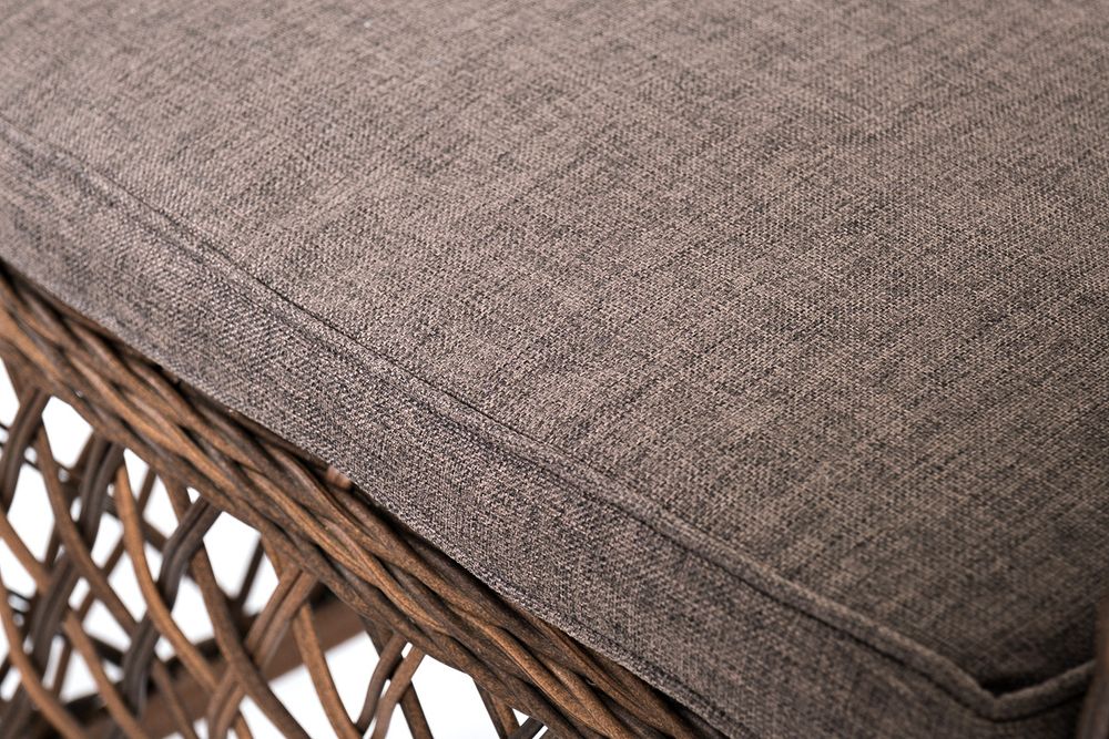 "Асти" лаунж-зона из искусственного ротанга на 4 персоны, цвет коричневый