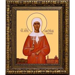 Александра Устюхина мученица. Икона на холсте.