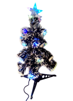 Елка искусственная новогодняя декоративная имитация снега ЗВЕЗДА с подсветкой, ПВХ, режим мигания