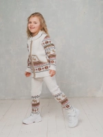 Кофта вязаная на молнии с капюшоном