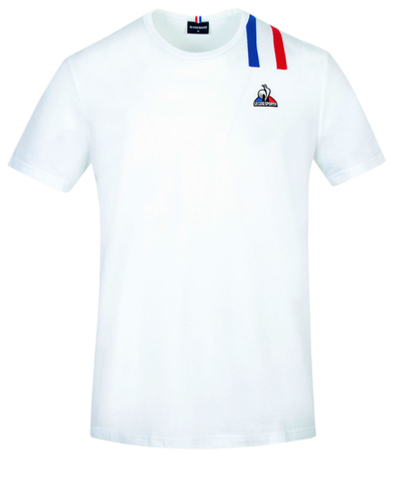 Мужская теннисная футболка Le Coq Sportif TRI Tee SS No.1 M - new optical white