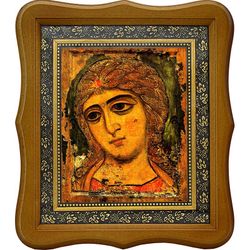 Ангел Златые Власы. Архангел Гавриил. Копия иконы XII века на холсте.