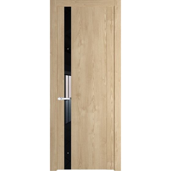 Межкомнатная дверь Profil Doors 1.2N каштан натуральный стекло чёрный лак