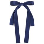 Заколка для волос аллигатор 15x26 см, с бантиком, с длинными хвостиками, АССОРТИ, MONTE VITA, 457111