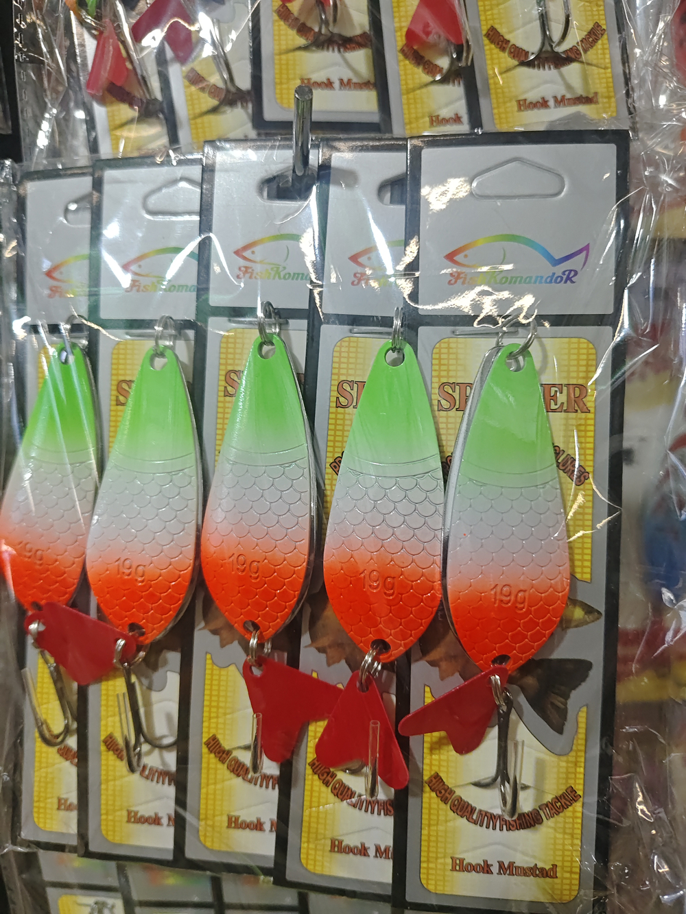 блесна двойная komandor 19Г 5штук