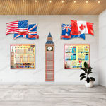 Стенд Англоговорящие страны. Английский, с карманами А4 1995 1966