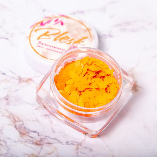 Blesk, Дизайн для ногтей "Валентинки", цвет оранжевый