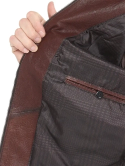 Мужская кожаная куртка / натуральная кожа ягненка / Турция