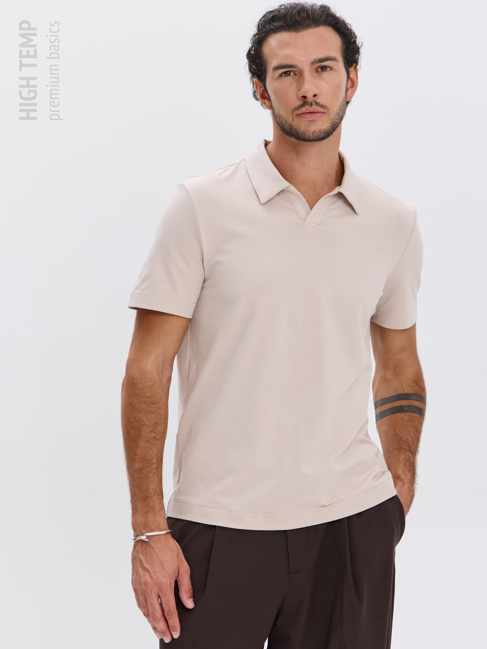 Футболка-поло трикотажная повседневная