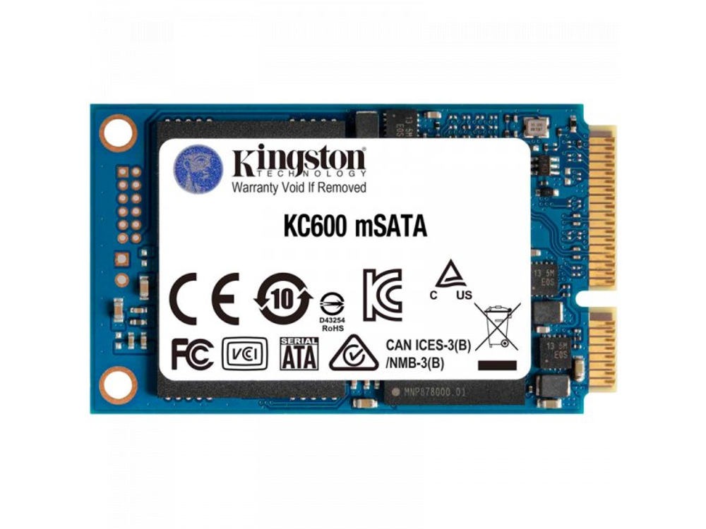 SSD накопитель Kingston KC600 256ГБ, mSATA, SATA, [SKC600MS/256G]