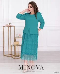 Платье 344-бирюзовый Minova