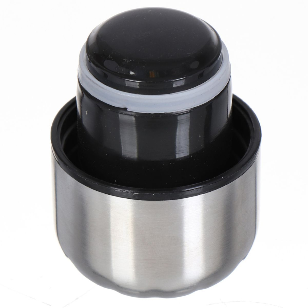 Термобутылка для напитков, нерж, 0.5 л, узк.горл, Daniks, Черный глитер, колба нерж сталь, SL-50ZL7