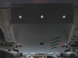 Защита картера двигателя, КПП (2 мм, сталь) для Honda Jazz 2007-2013 (V - 1.2; 1.4), Honda Insight 2009-2014 (V - 1.2; 1.4), Honda Freed 2008-2016 (V - 1.2; 1.4), Honda Fit 2007-2013 (V - 1.2; 1.4) Sheriff.09.1652