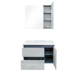 Comforty. Тумба-умывальник "Бремен-90" дуб белый с раковиной Comforty 9090EL