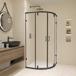 Душевой уголок RGW Classic CL-55-B 90х90 72095599-14 стекло прозрачное/профиль черный