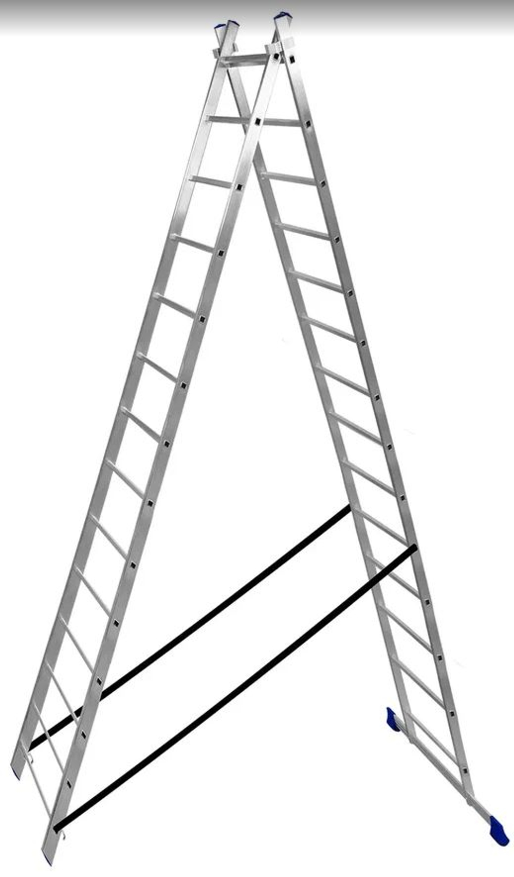 Лестница алюмин.  2секц* 14ступеней (3,97м-6,68м) / МОНТАЖНИК