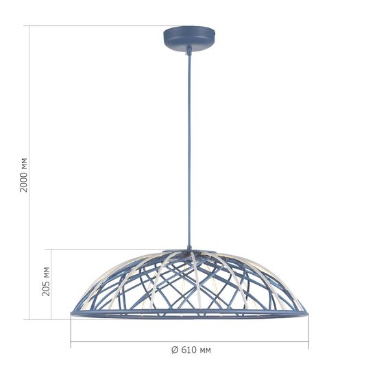 SL6016.703.01 Светильник подвесной ST-Luce Синий/Синий LED 1*20W 3000K BOUND