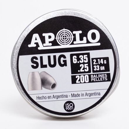 Пули APOLO Slug 6,35 мм 2.14 г (200 шт)
