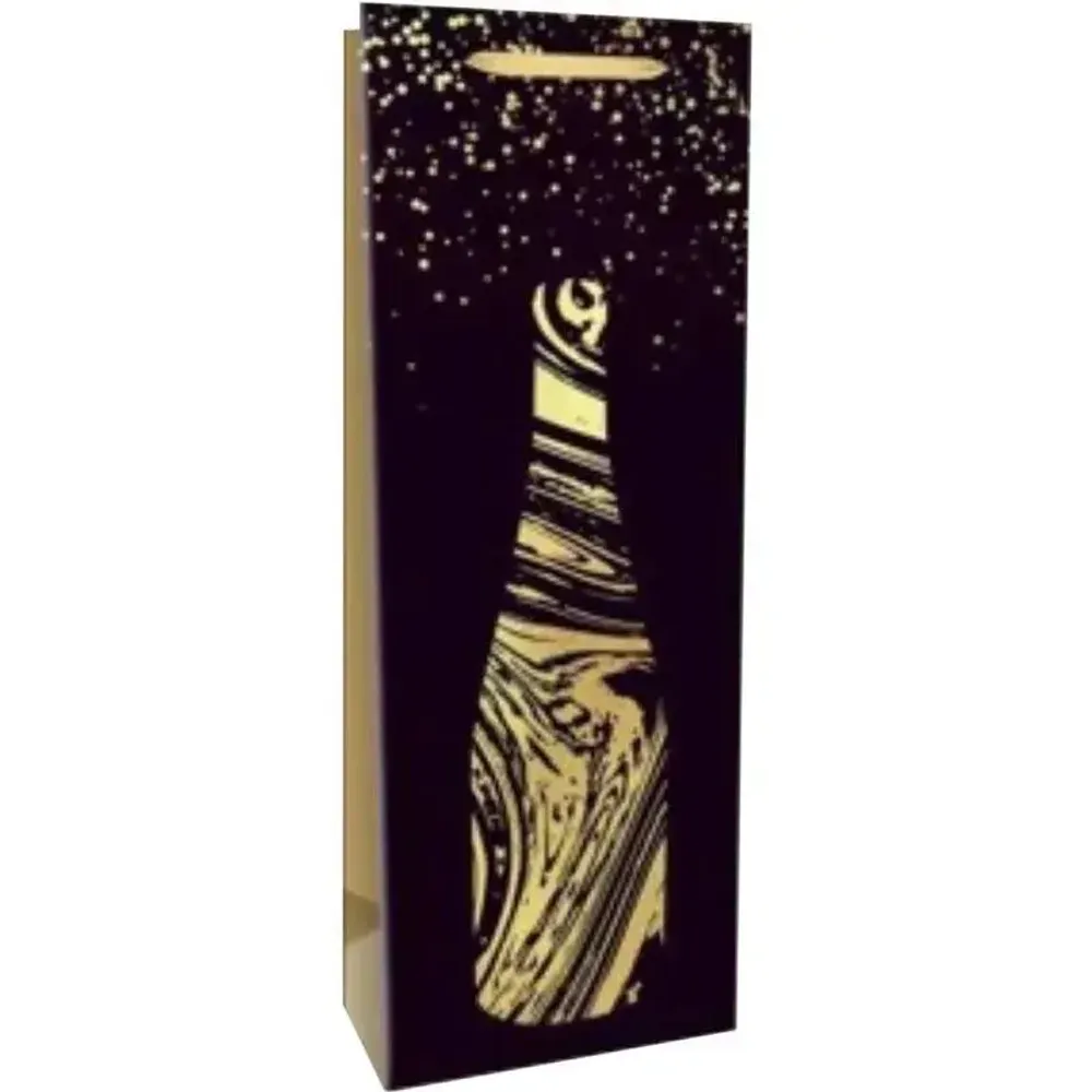 Пакет подар. с мат.лам.,золотист.тиснен.12*35*10 (Bottle) Приятный вечер, 210г Пакет подар. с мат.лам.,золотист.тиснен.12*35*10 (Bottle) Приятный вечер, 210г