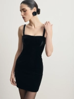 Облегающее платье мини из бархата "Velouré"