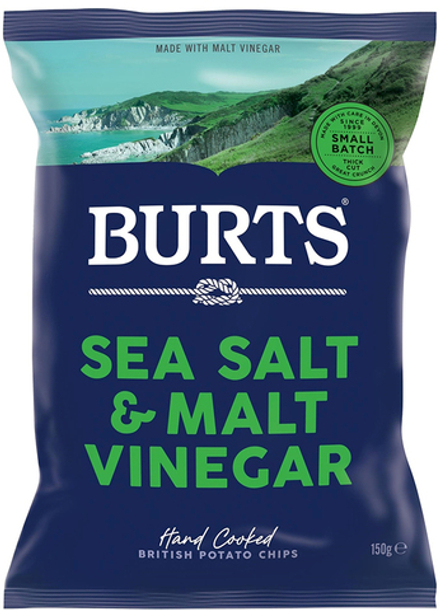Чипсы картофельные Burts Salt & Malt Vinegar 150г