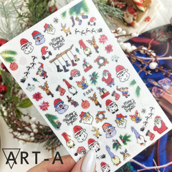 Art-A Наклейки для дизайна ногтей F686 Новый год