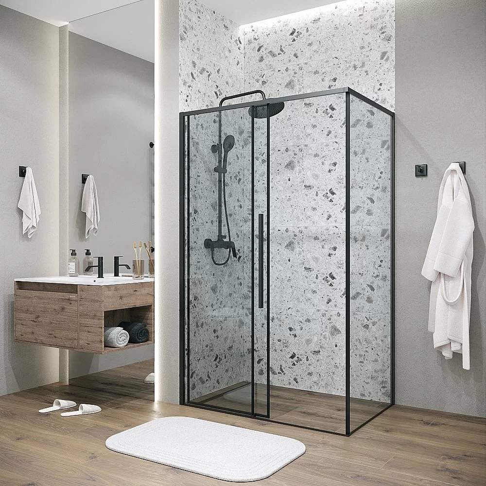 Душевой уголок Grossman Galaxy 120.K33.01.1290.21.00 120x90 стекло прозрачное/профиль черный матовый