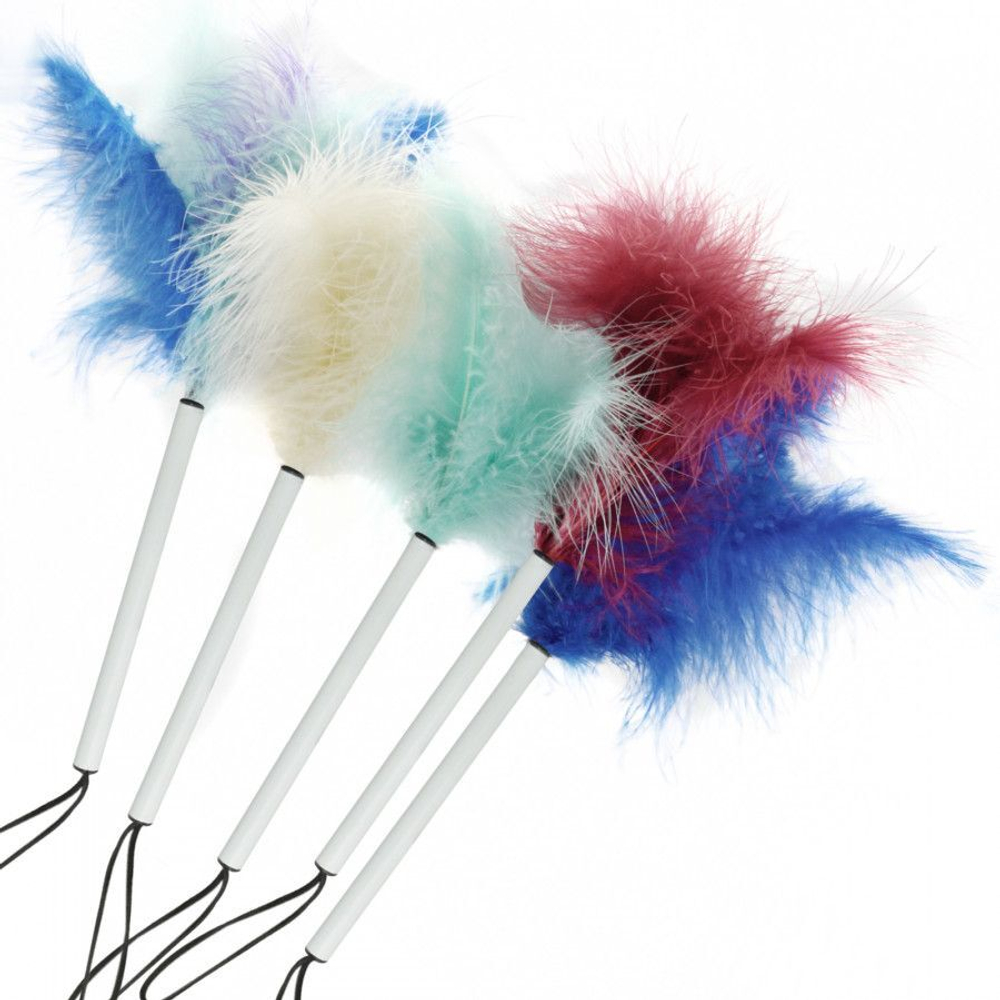 Щекоталка «Феникс» с цветными пёрышками (Цвет: разноцветный)