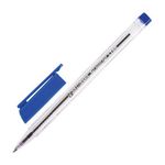 Ручка шариковая Brauberg синяя, 0.7мм, трёхгранный прозрачный корпус