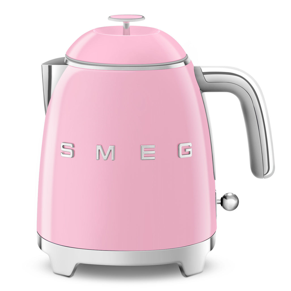 Чайник мини 0.8л Smeg Стиль 50-х годов розовый