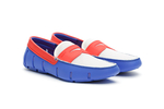 Мокасины Swims Penny Front Голубо-Оранжевые