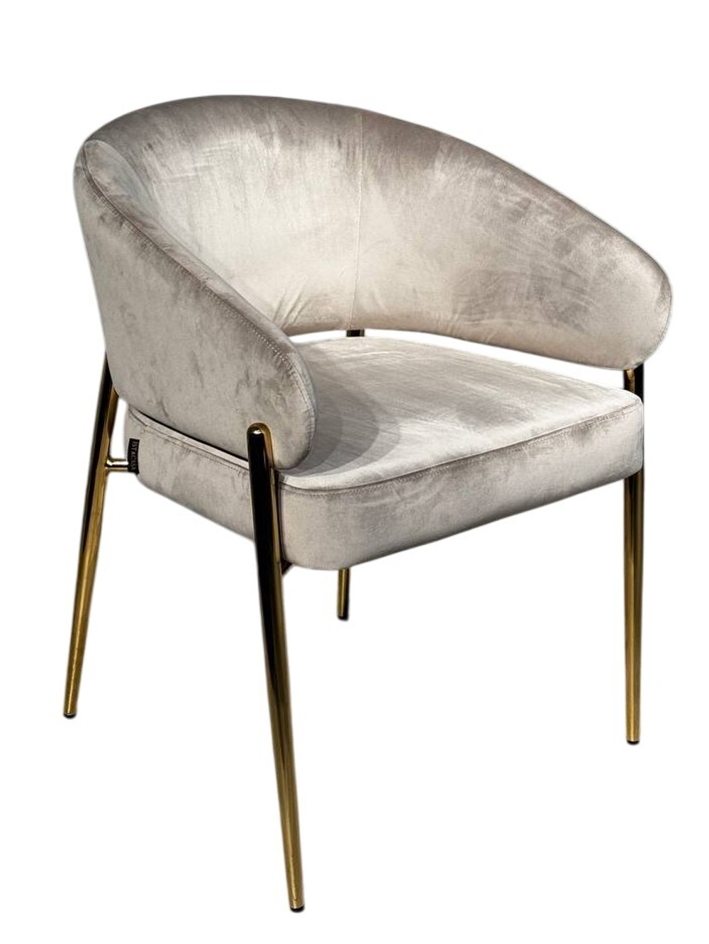 Стул обеденный Ist Casa Стелла, бежевый, глянцевое золото