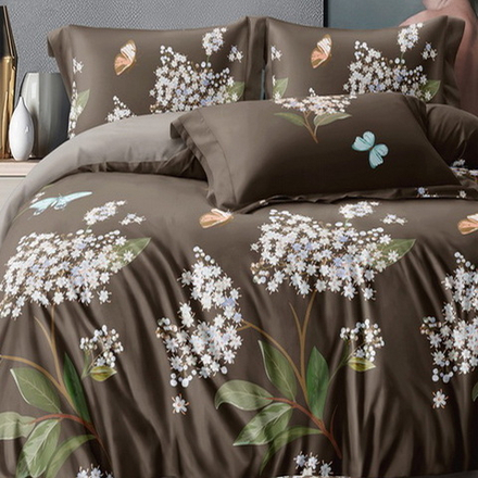 Комплект постельного белья "АВТ. 708", сатин, 100% хлопок, Россия. Пододеяльник на молнии!!!