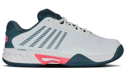Детские Кроссовки теннисные  K-Swiss Hypercourt Express 2 Clay JR - white/stargazer/neon blaze