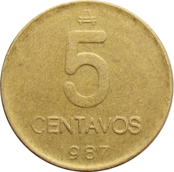5 сентаво 1987 Аргентина