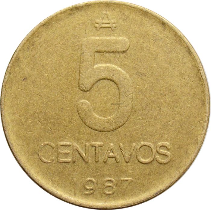 5 сентаво 1987 Аргентина