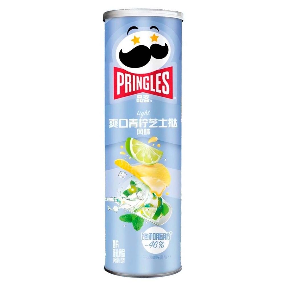 Картофельные чипсы Pringles Refreshing Lime Cheese со вкусом лайма и сыра, 115 г
