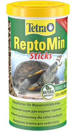 Tetra ReptoMin Основной корм д/водных черепах, палочки
