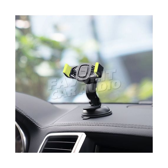 Держатель HOCO CA40 Refined suction пластик присоска шарнир чёрный