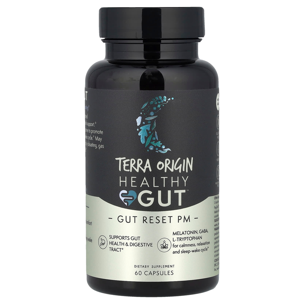 Terra Origin, Healthy Gut ™ Reset PM, 60 капсул