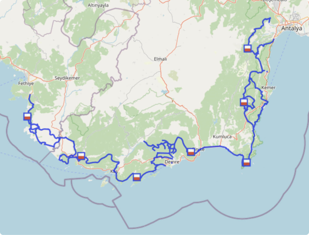 Пешие маршруты Мира. Ликийская тропа