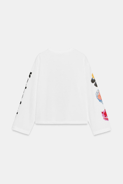 ZARA ФУТБОЛКА KADNA ANDA, БЕЛЫЙ